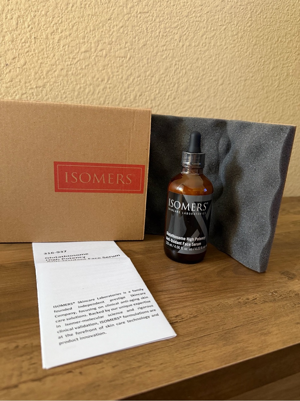 New & Sealed ISOMERS Glutathiosome High Potency Antioxidant Face Serum 120ml